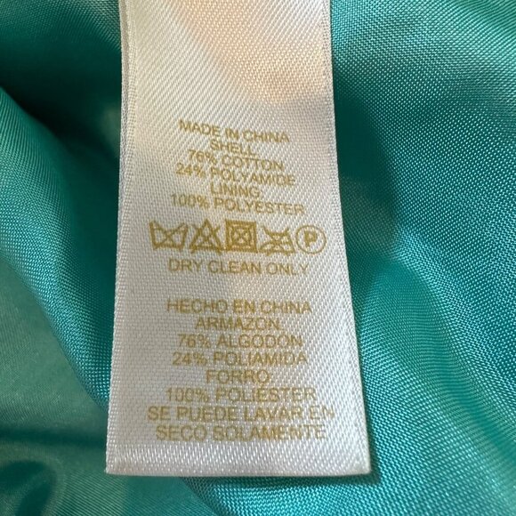 Kate Spade New York Sleeveless Tweed Textured Sheath Dress Size 12 Teal - Picture 11 of 16